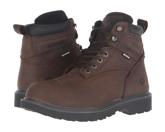 Men's Wolverine Floorhand Soft Toe Dark Brown