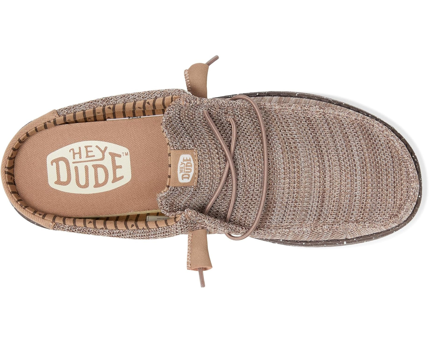 Men's Hey Dude Wally Slip Stretch Sox Deep Taupe/Chanterelle Tan