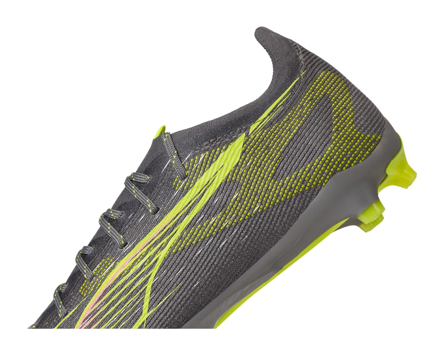 Men's PUMA Ultra 5 Pro Firm, Artificial Ground Soccer Cleats Matte Aged Silver-Yellow Alert-Sun Struck