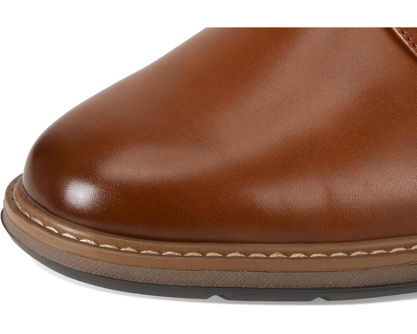 Men's Stacy Adams Pacer Plain Toe Oxford Cognac
