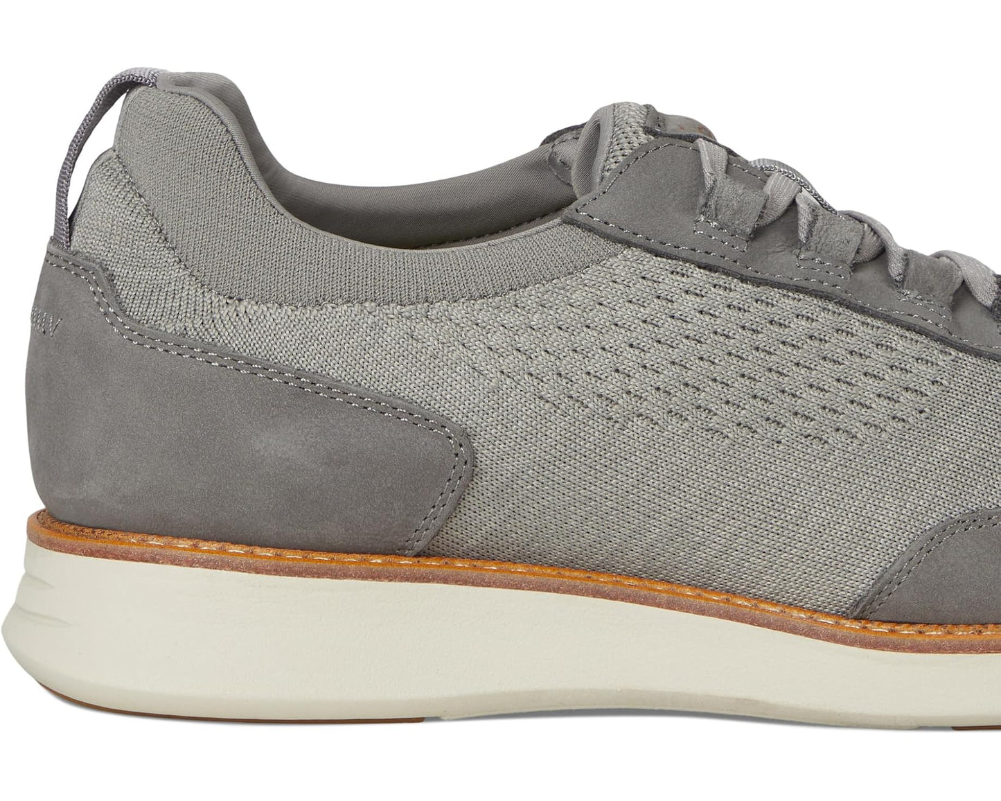 Men's Florsheim Launch Knit Elastic Lace Moc Toe Slip-On Gray