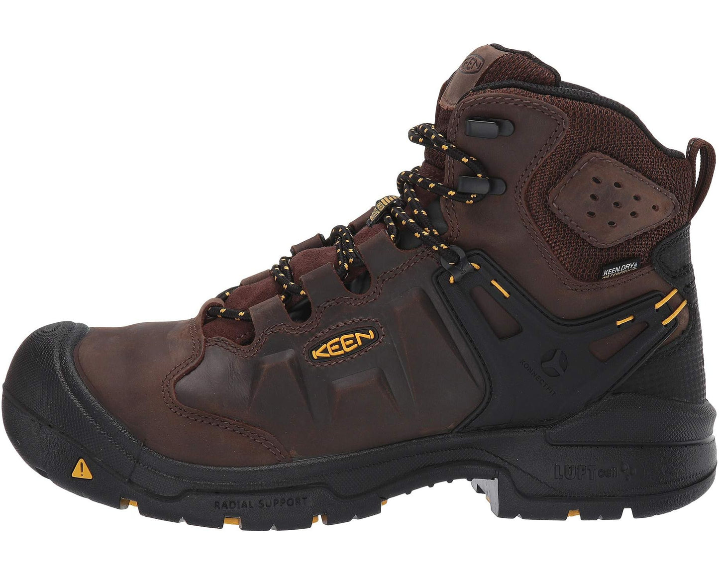 Men's KEEN Utility Dover 6 Waterproof (Comp Toe) Dark Earth/Black