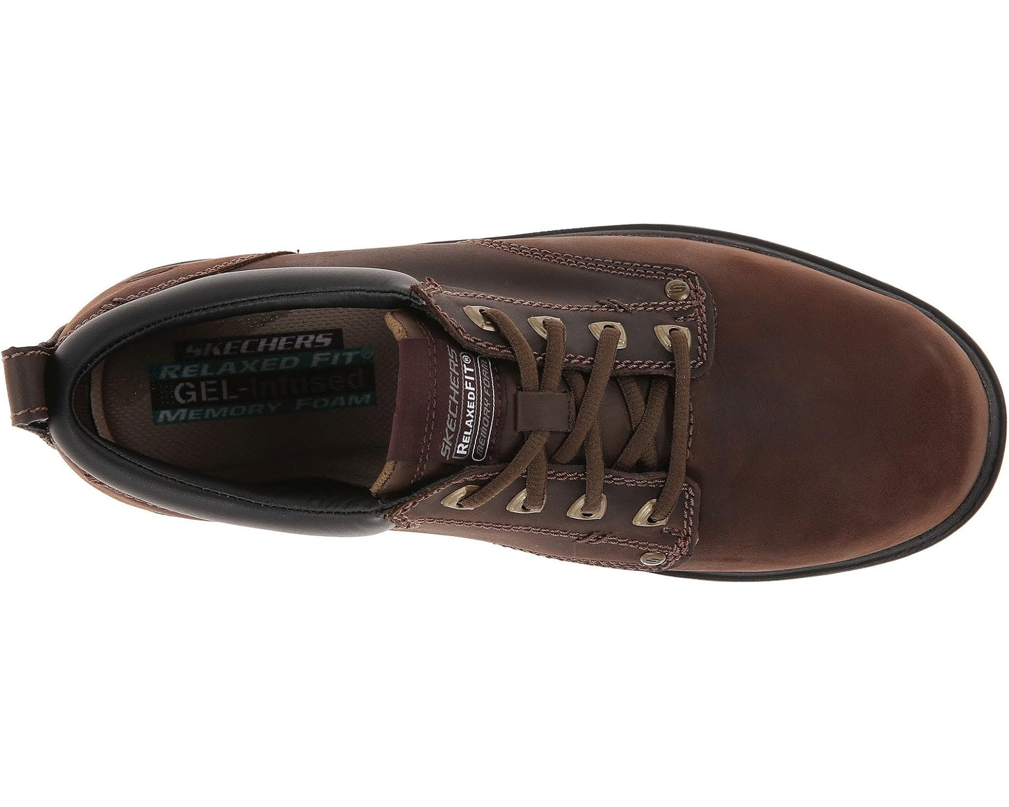 Men's SKECHERS Segment Relaxed Fit Oxford Brown