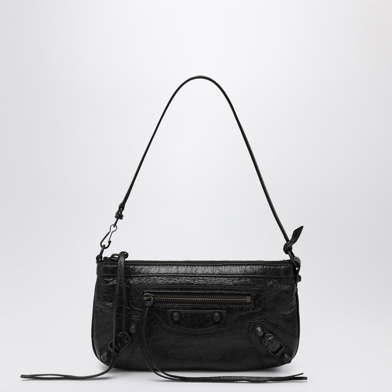 Balenciaga Black Le City Shoulder Pouch Women