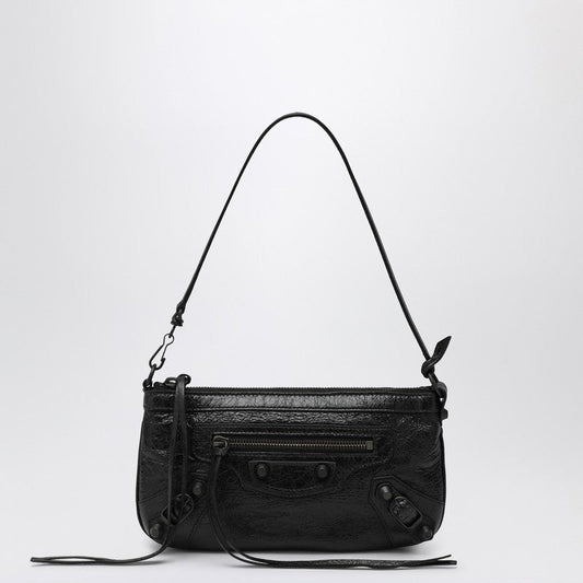 Balenciaga Black Le City Shoulder Pouch Women
