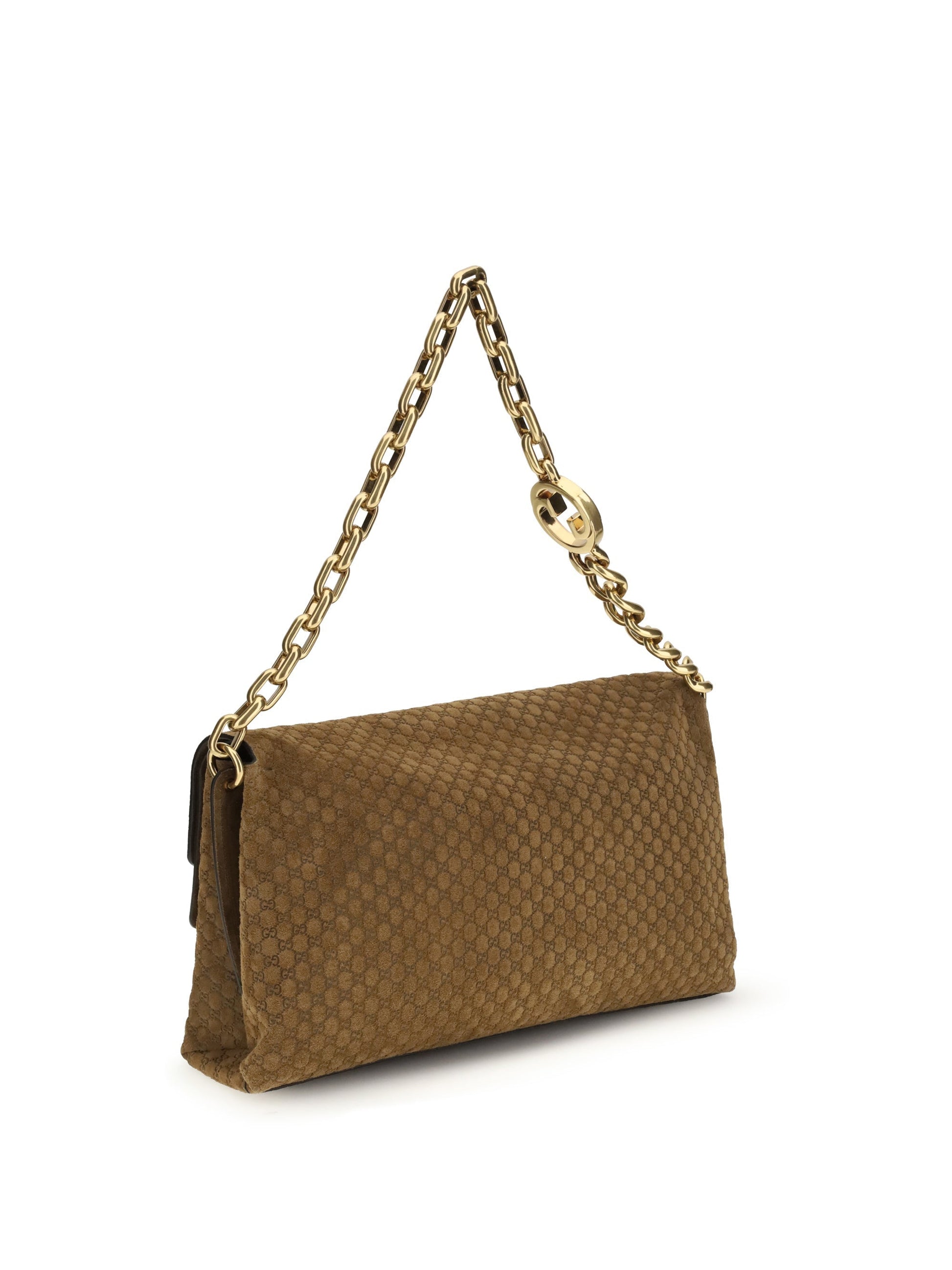 Gucci Women Large Suede Shoulder Bag