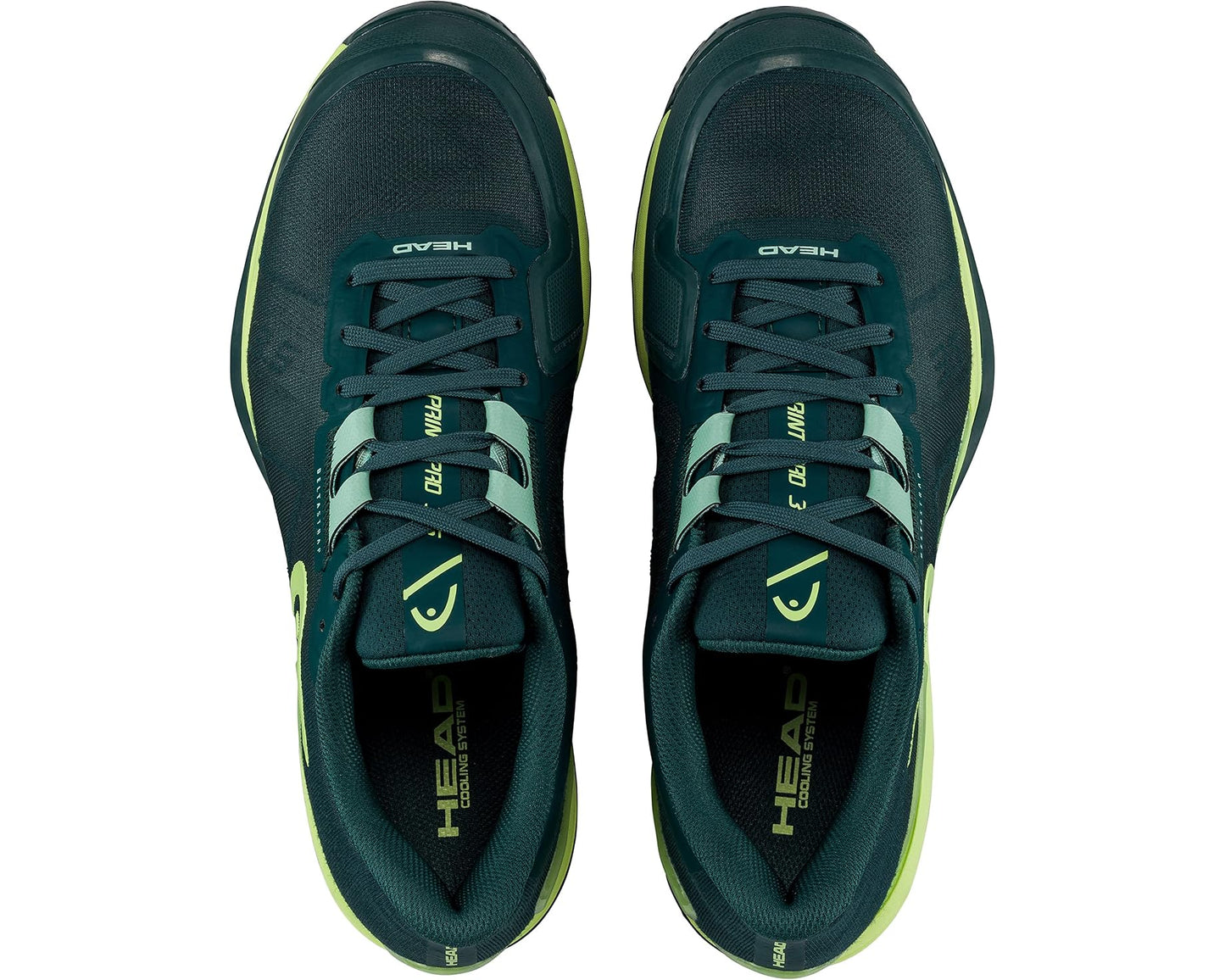 Men's HEAD Sprint Pro 3.5 Tennis Shoes Forest Green/Light Green