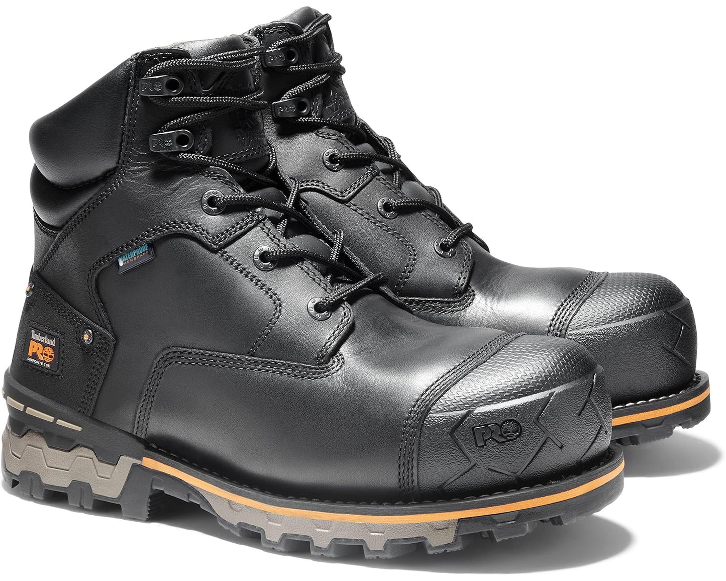 Men's Timberland PRO Boondock 6 Composite Safety Toe Waterproof Black-2024 NEW