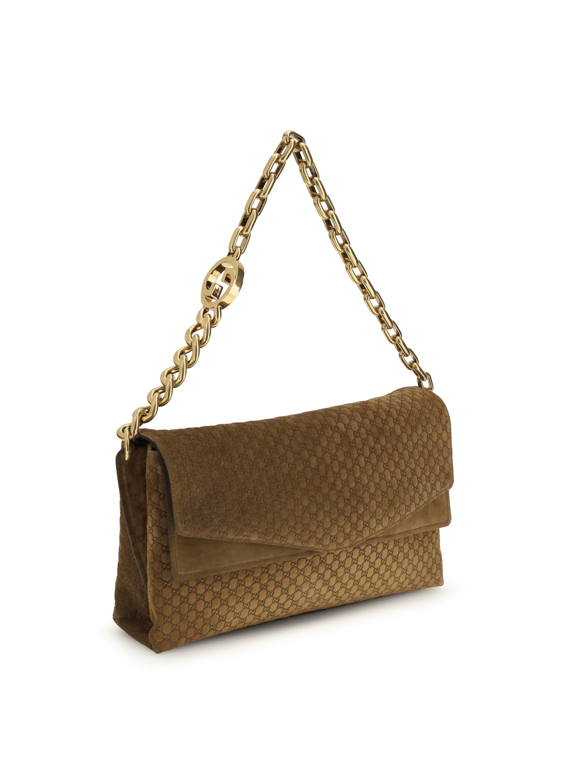 Gucci Women Large Suede Shoulder Bag