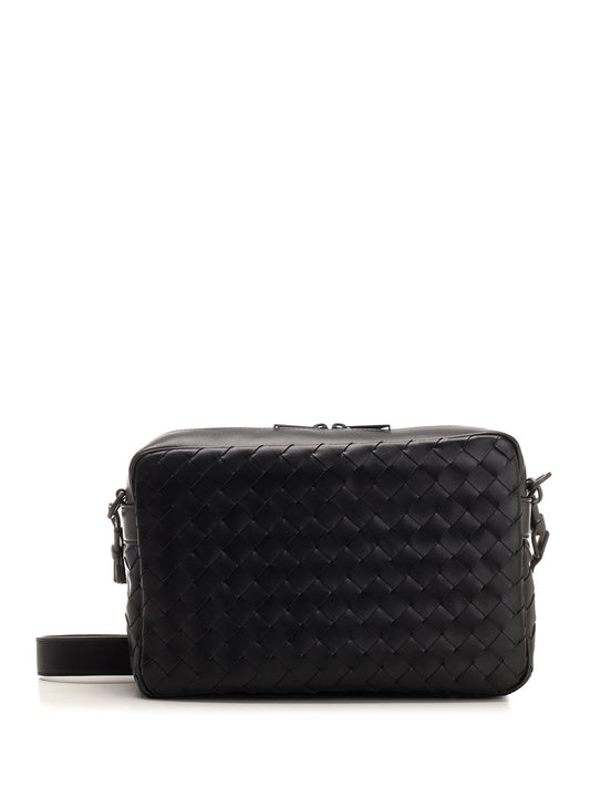 Bottega Veneta Men Shoulder Bag With Woven Pattern