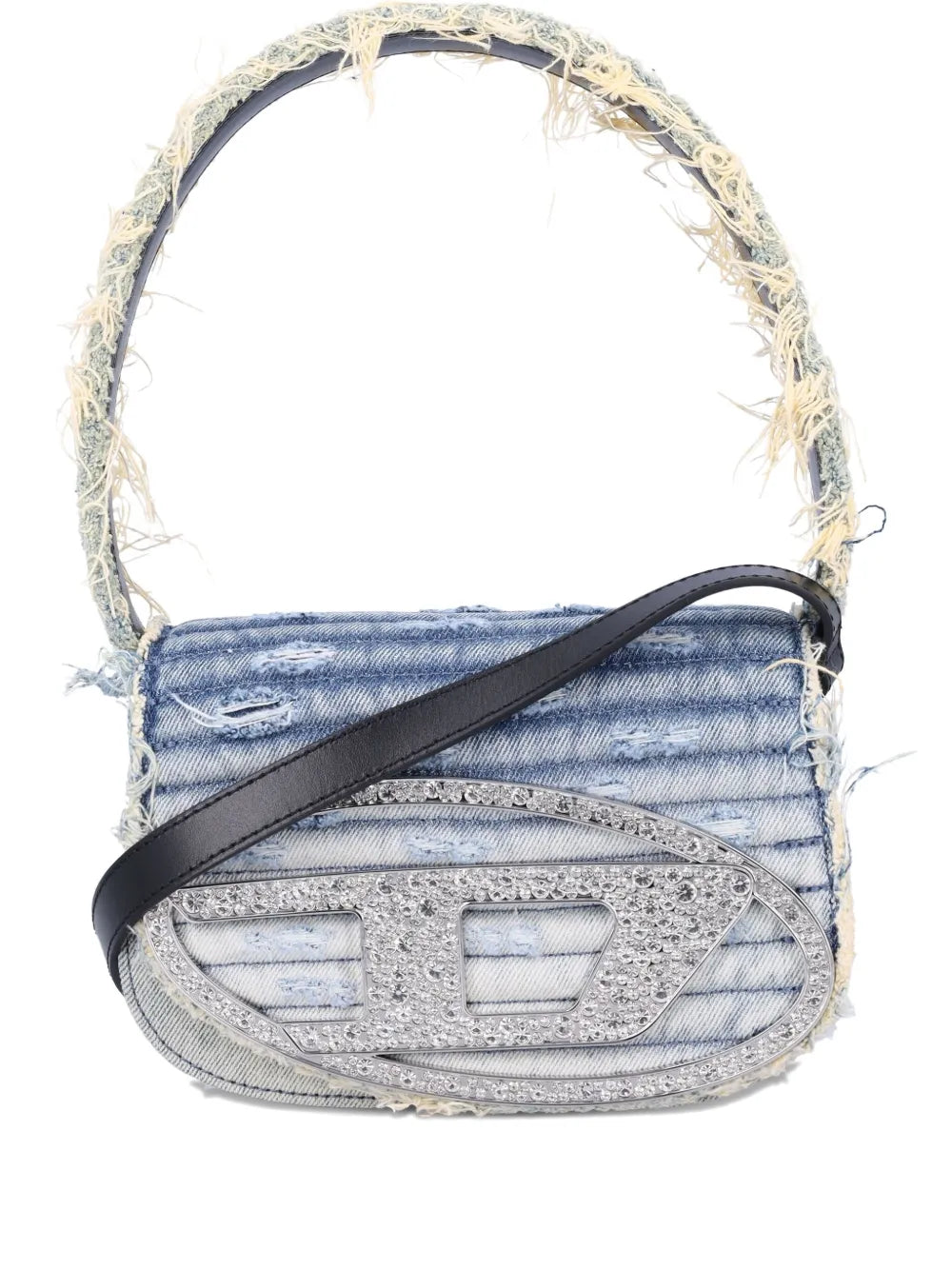 Diesel Women 1Dr Denim Shoulder Bag With Crystals