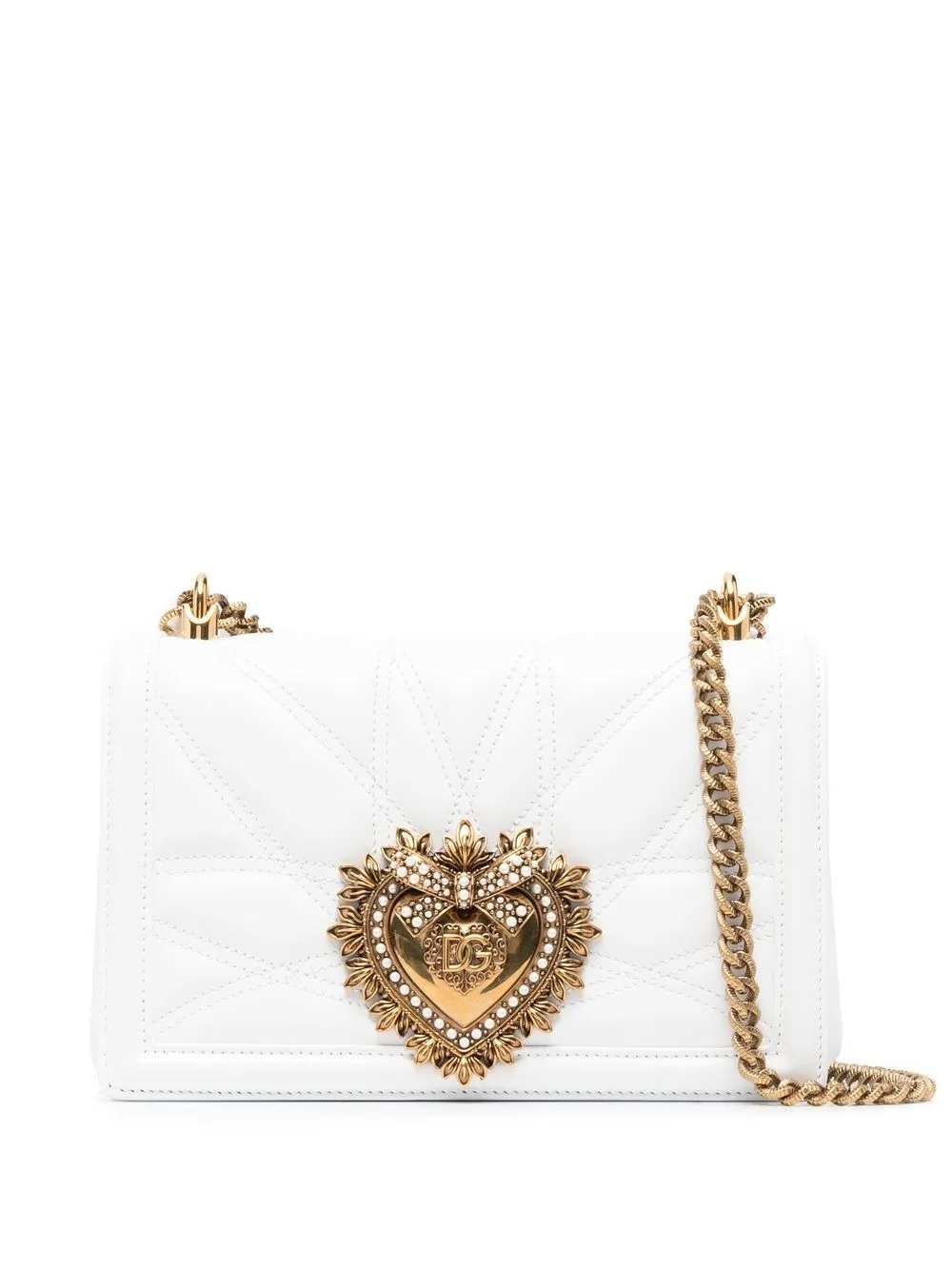 Dolce & Gabbana Women Shoulder Bag With Logo Plaque