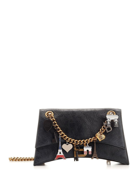 Balenciaga Women "Crush Chain" Small Shoulder Bag