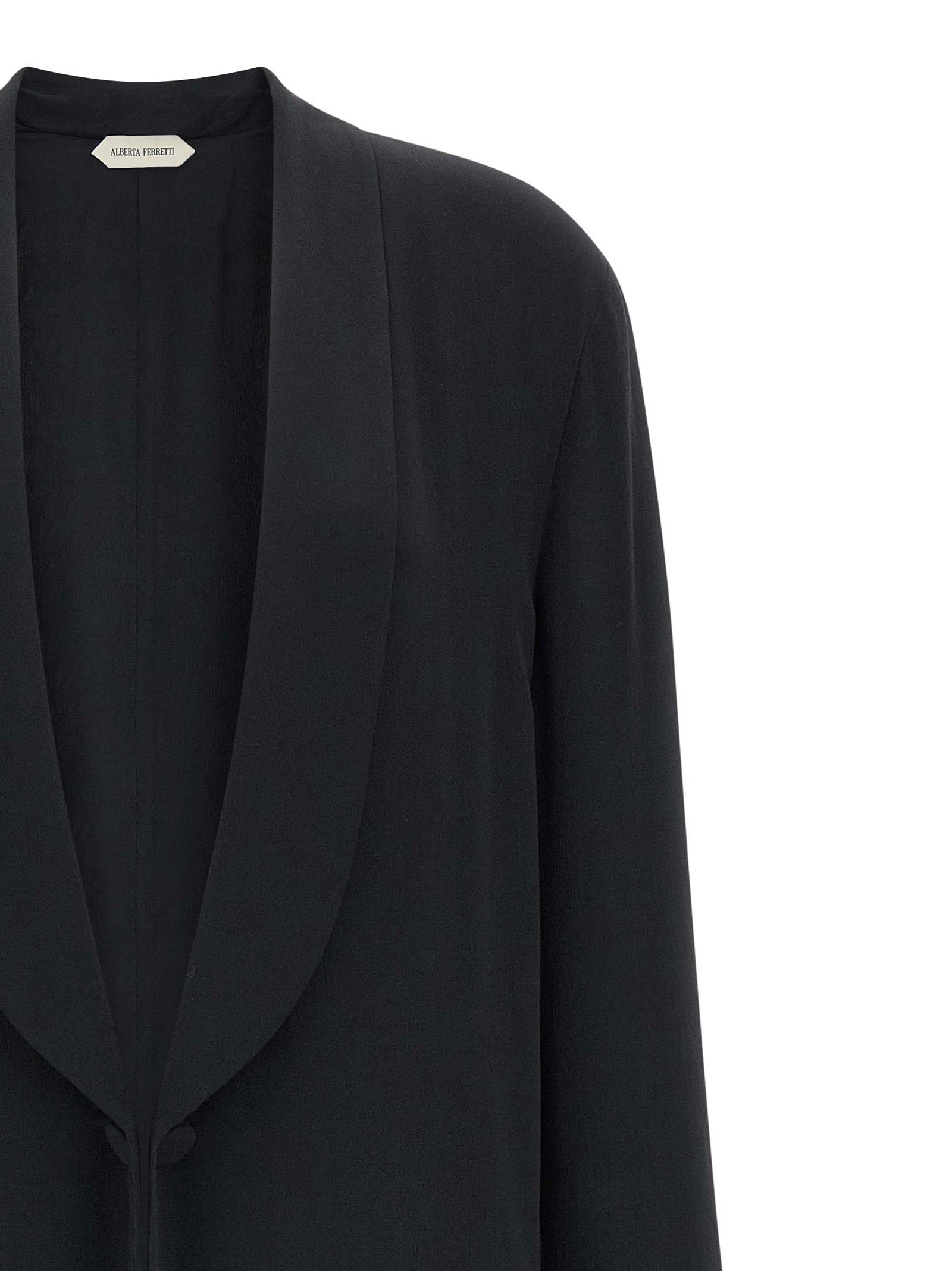 Alberta Ferretti Women Silk Georgette Coat