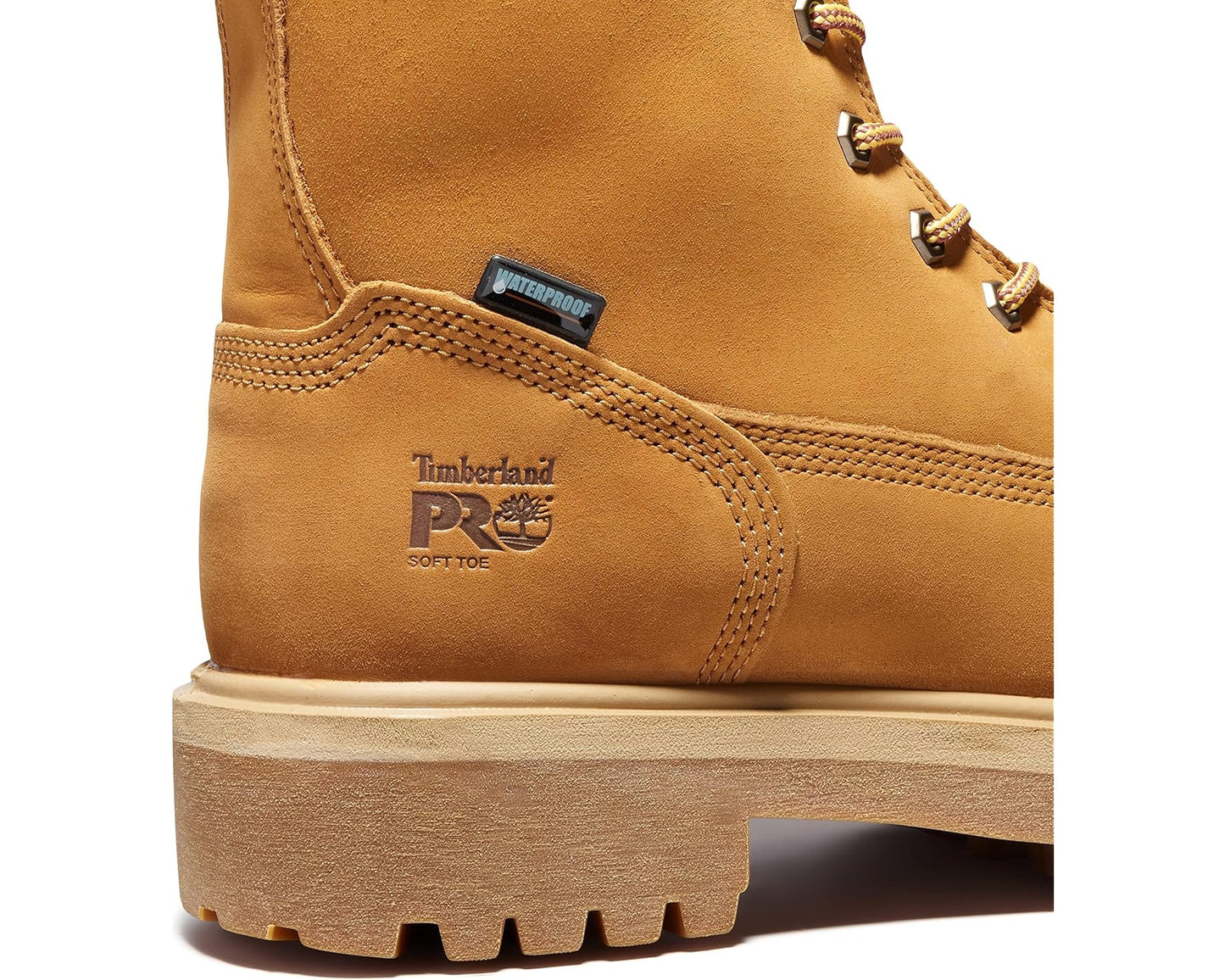 Men's Timberland PRO Direct Attach Waterproof 8 Soft Toe Wheat-2024 NEW