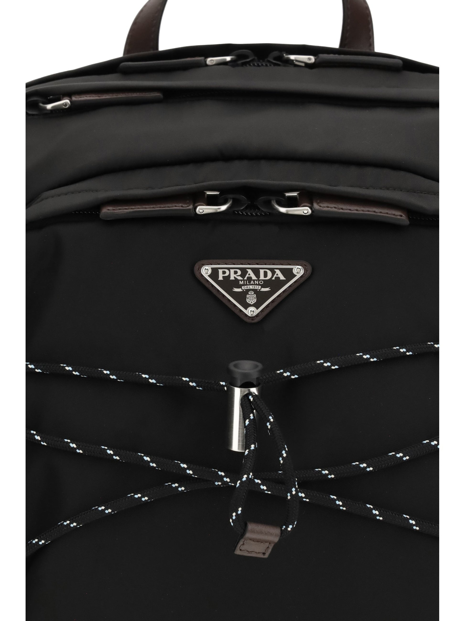 Prada Men Re-Nylon And Leather Speedrock Backpack