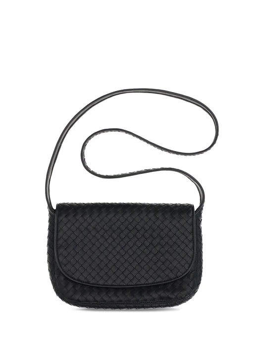 Bottega Veneta Men Woven Leather Shoulder Bag