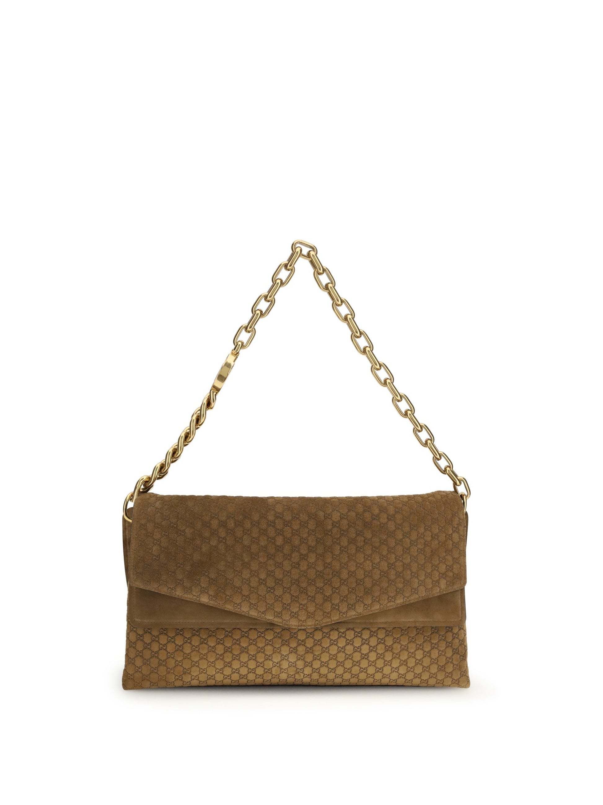 Gucci Women Large Suede Shoulder Bag