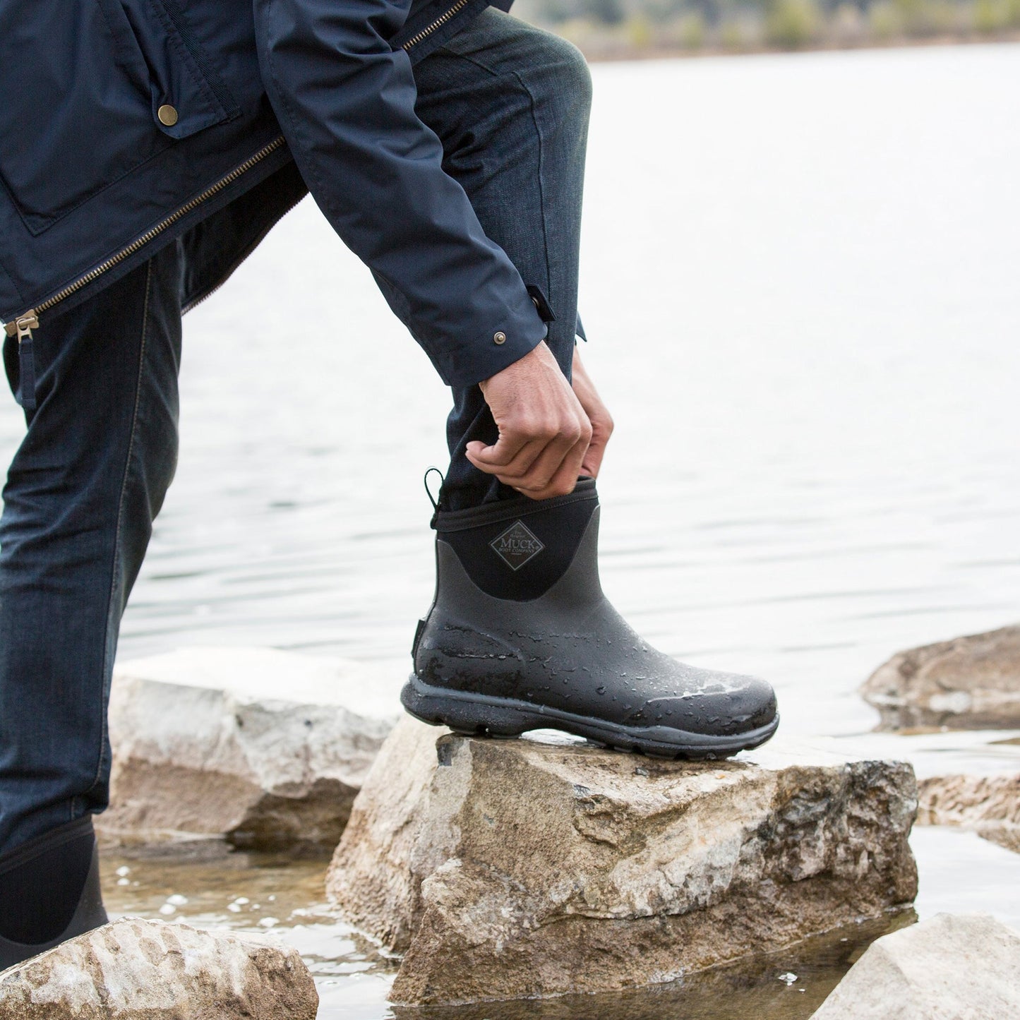 Muck Men's Aela000 In Black/Grey