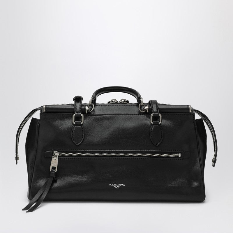 Dolce&Gabbana Black Vittoria Leather Bag Women