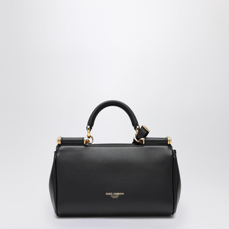 Dolce&Gabbana Small My Sicily Handbag In Black Leather Women