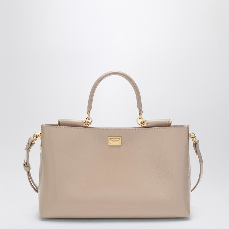 Dolce&Gabbana Vittoria Handbag In Flesh-Coloured Leather Women