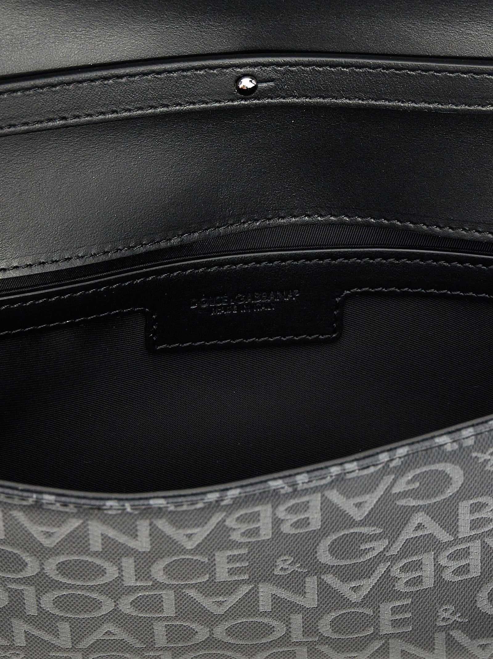Dolce & Gabbana Men Coated Jacquard Crossbody Bag