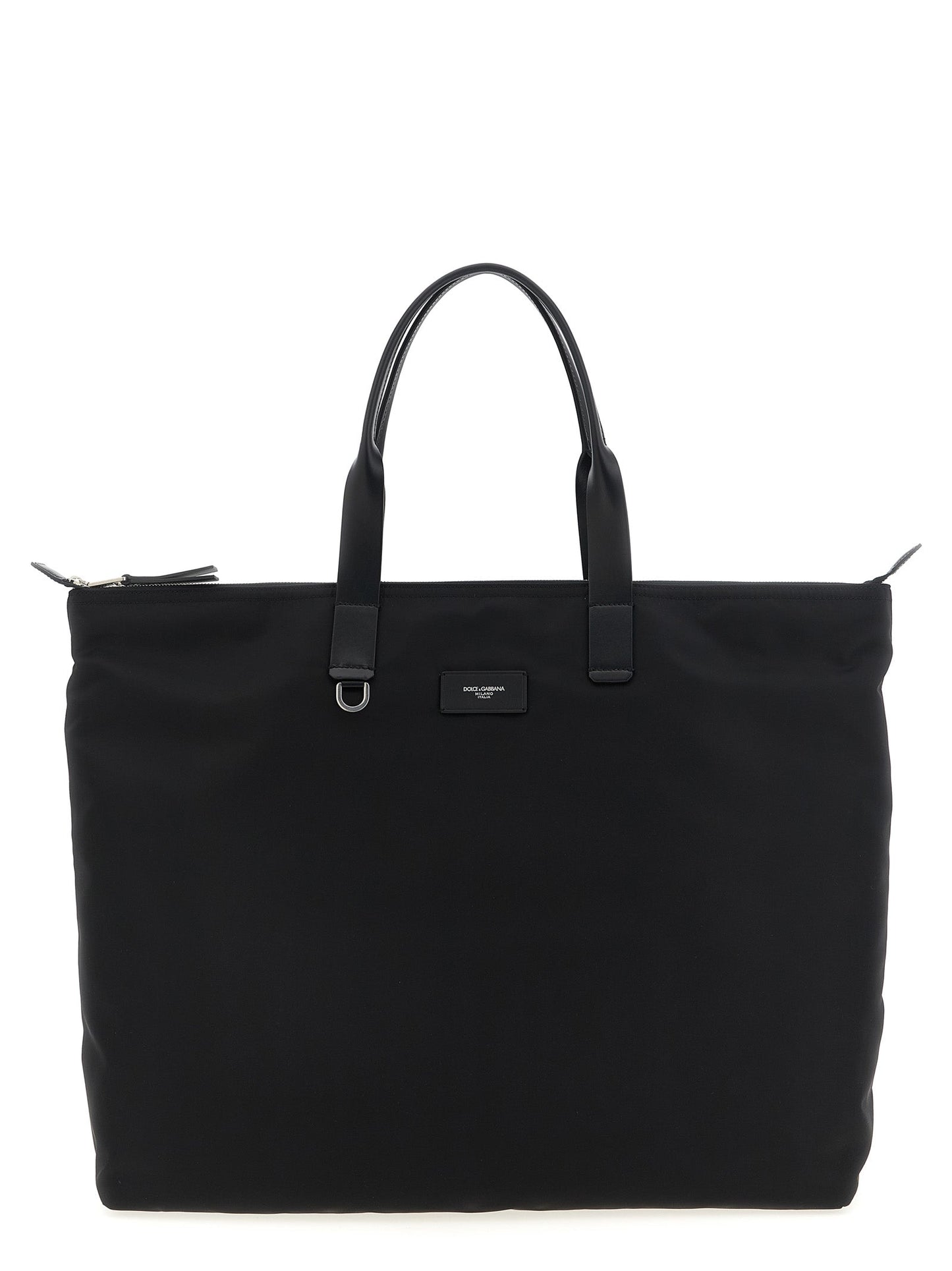 Dolce & Gabbana Men Big Logo Patch Shopping Bag