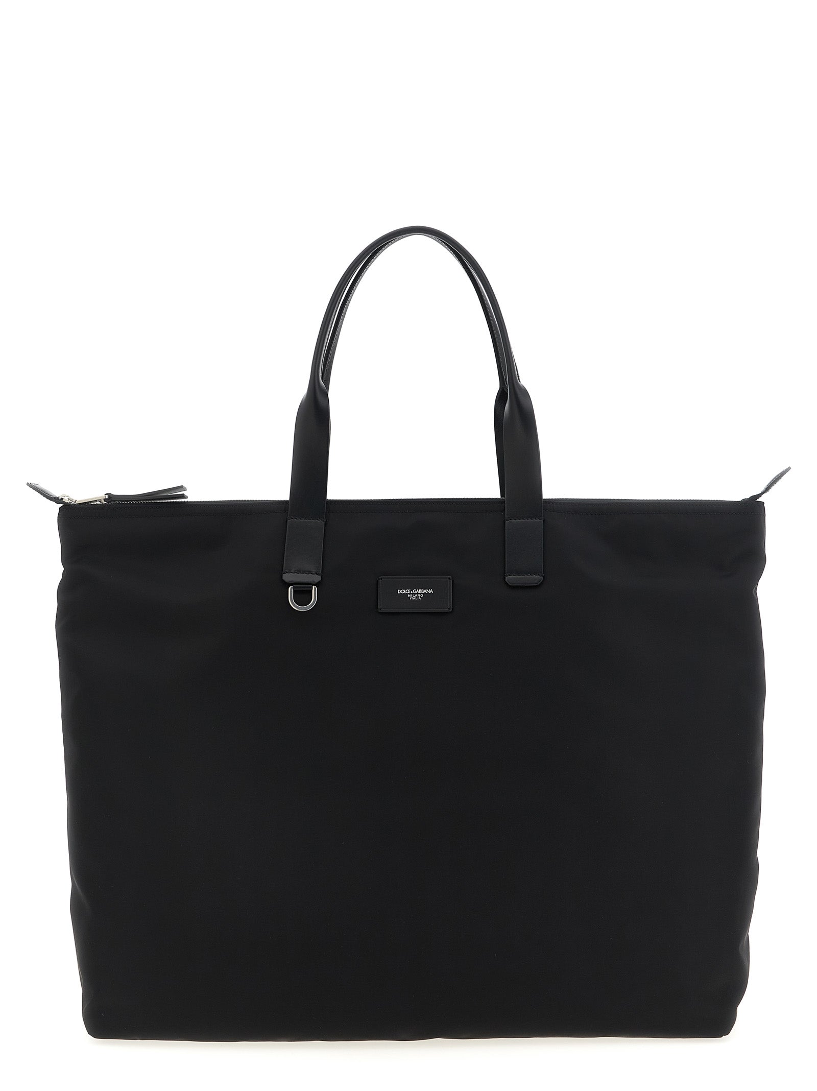 Dolce & Gabbana Men Big Logo Patch Shopping Bag