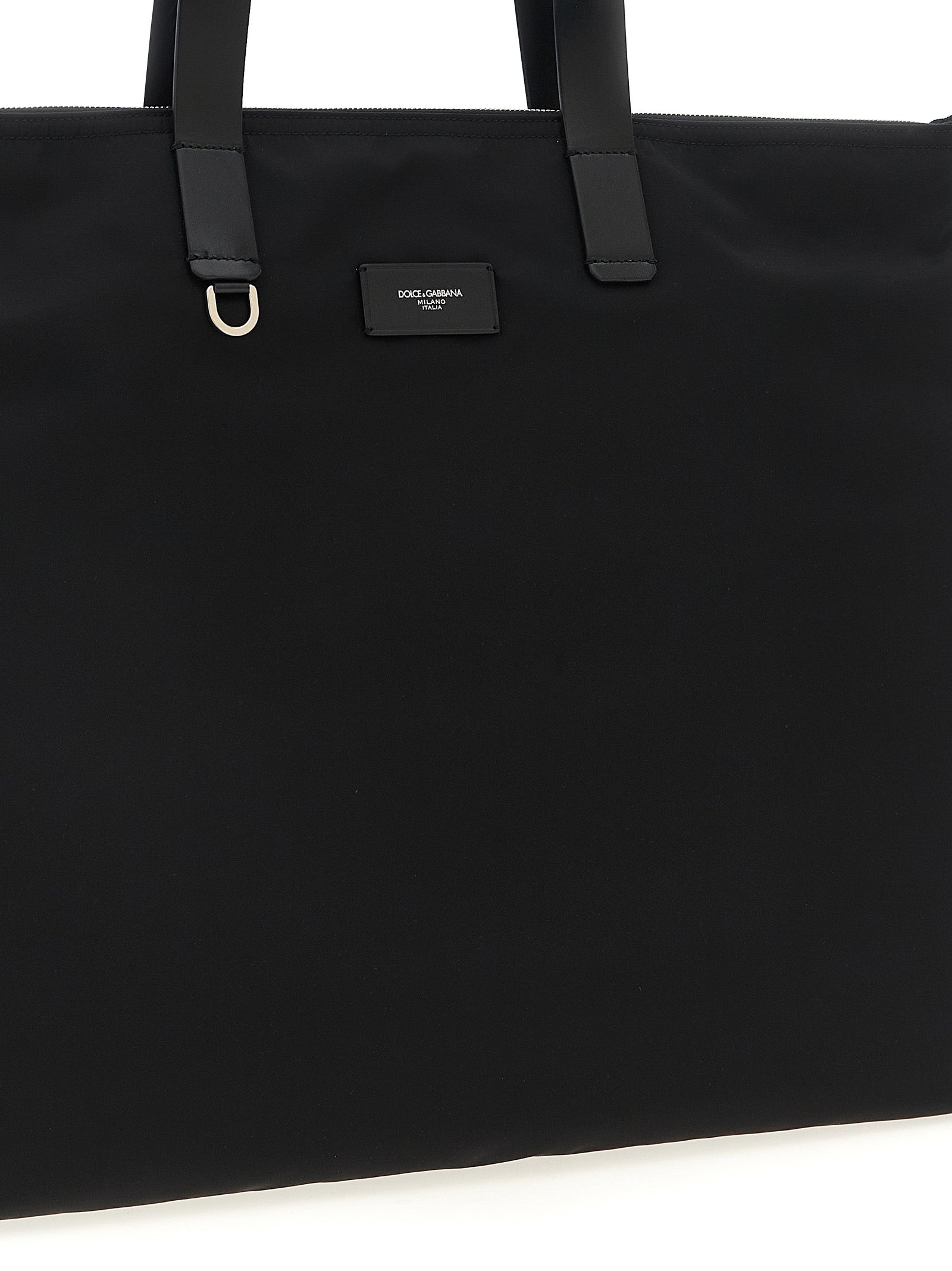 Dolce & Gabbana Men Big Logo Patch Shopping Bag