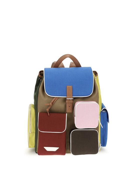 Bottega Veneta Men Crossroad Multi-Pocket Backpack