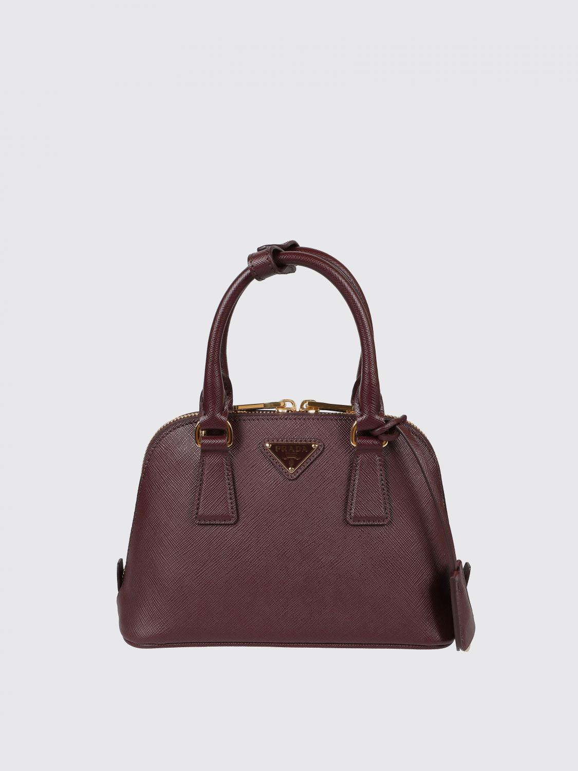 Prada Handbag Woman Burgundy