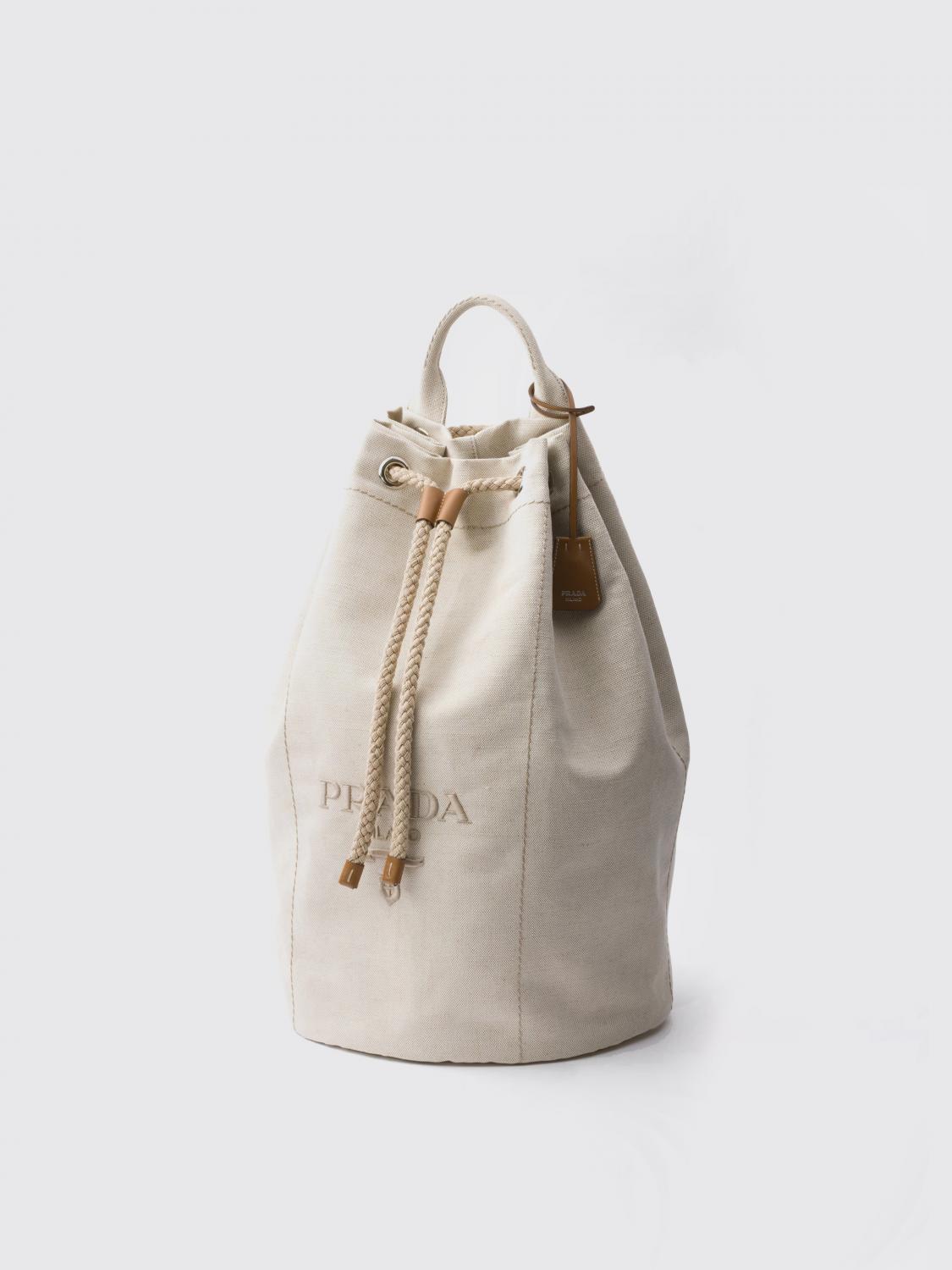 Prada Backpack Men Beige