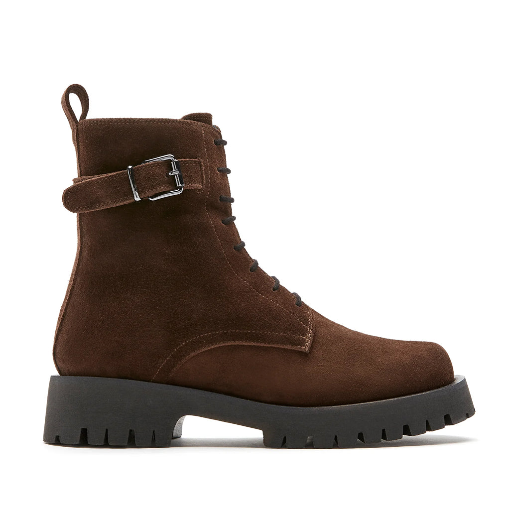 La Canadienne Women's Goldy in Brown Suede