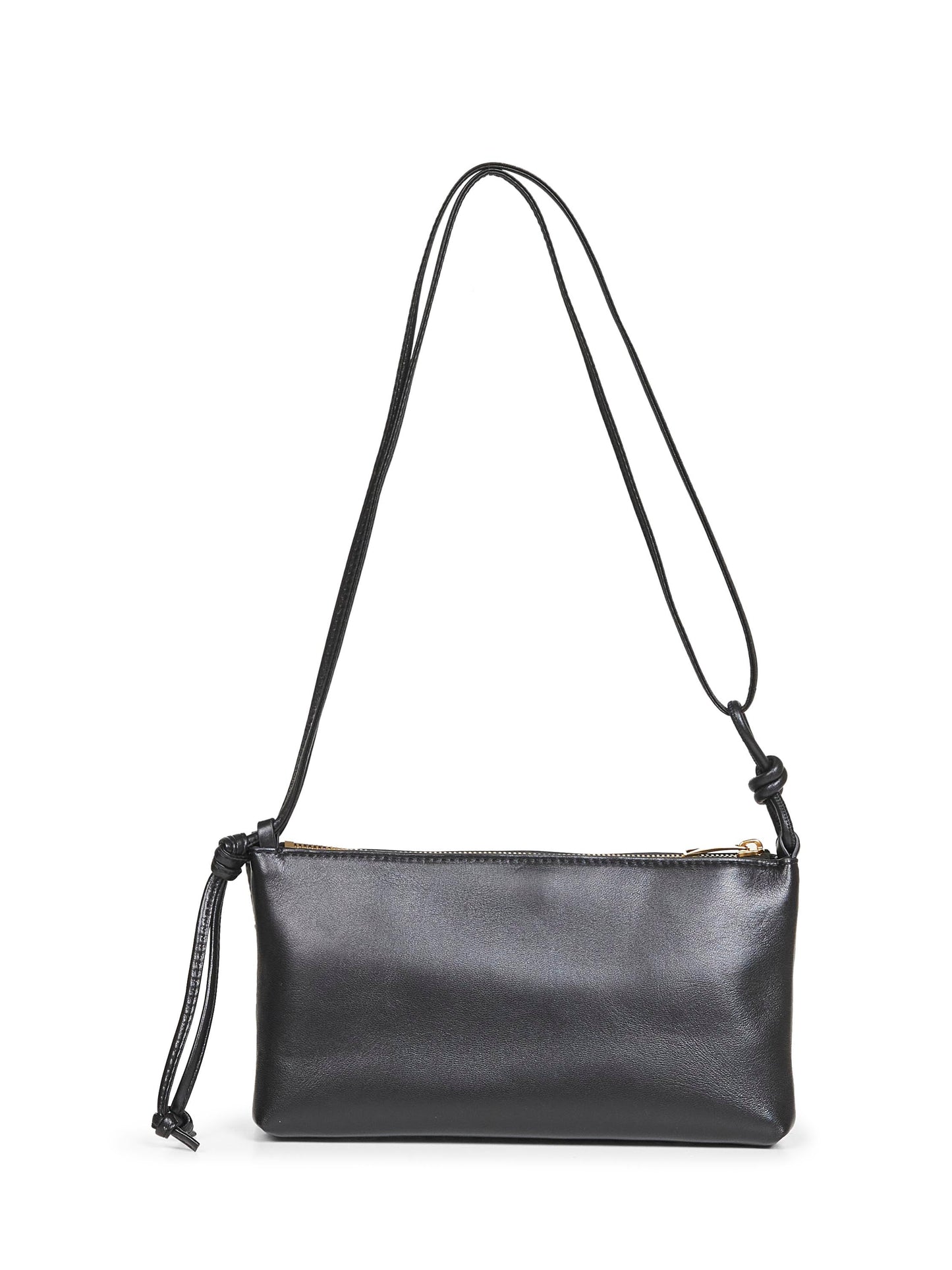 Bottega Veneta Women Black "Andiamo" Double Pouch Crossbody Bag