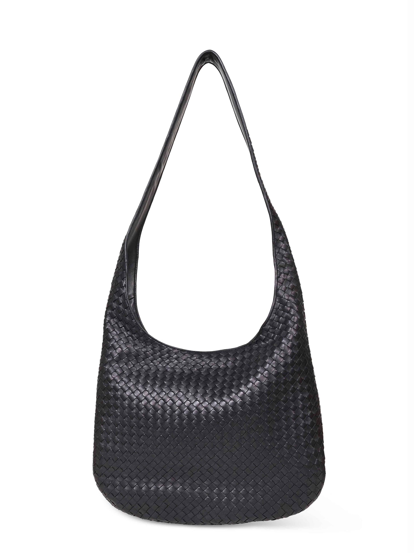 Bottega Veneta Men Black Veneto Large Crossbody Bag