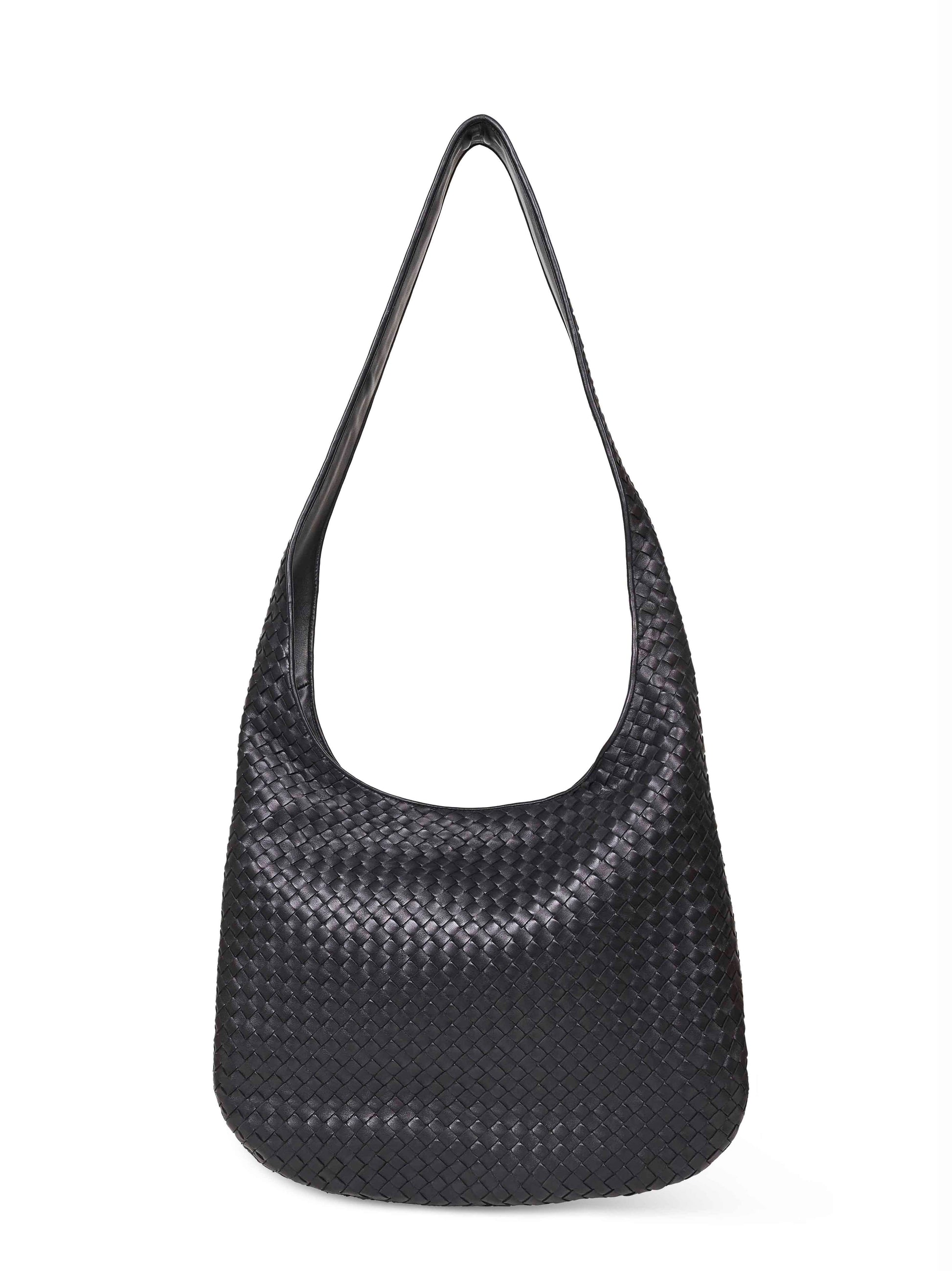 Bottega Veneta Men Black Veneto Large Crossbody Bag