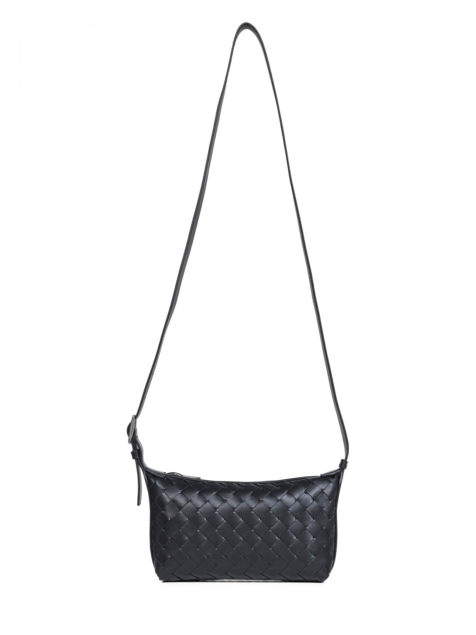 Bottega Veneta Men Black Traveler Phone Pouch Bag