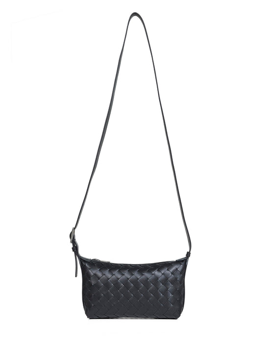 Bottega Veneta Men Black Traveler Phone Pouch Bag