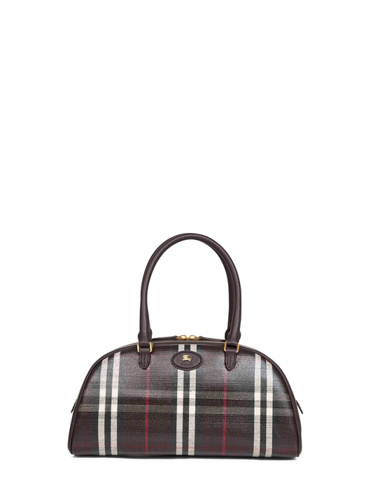 Burberry Women Brown Highlands Medium Bowling Bag