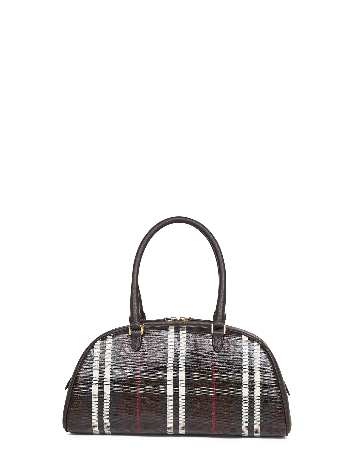 Burberry Women Brown Highlands Medium Bowling Bag