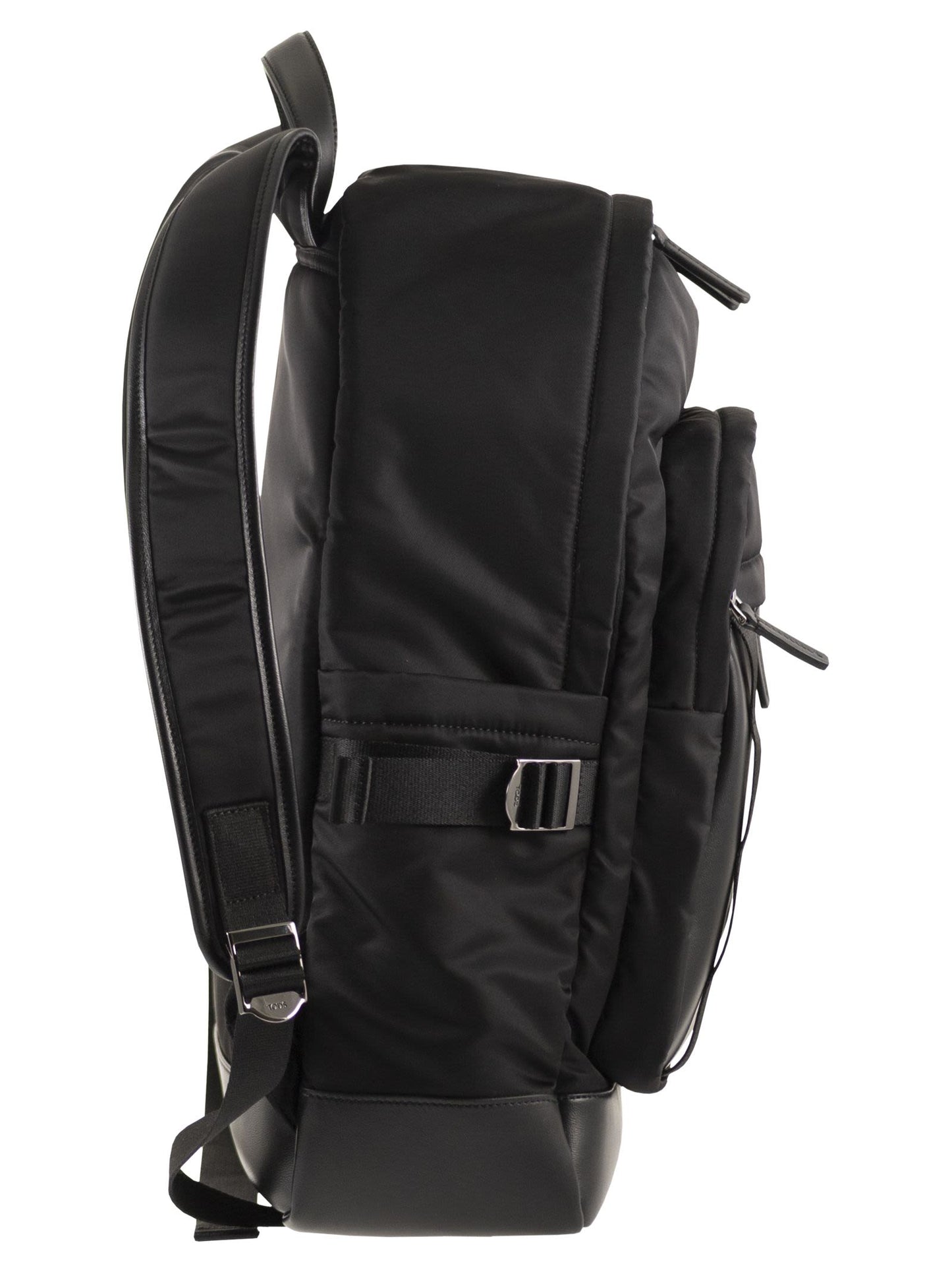 Tod's Men Fabric And Leather Rucksack