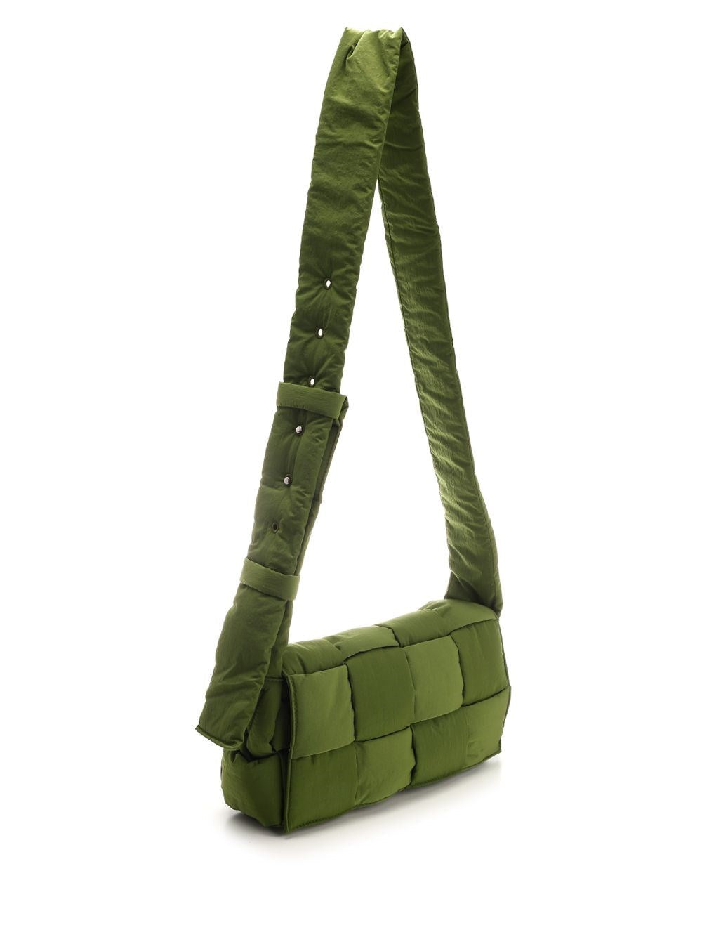 Bottega Veneta Men Avocado Nylon "Cassette" Bag