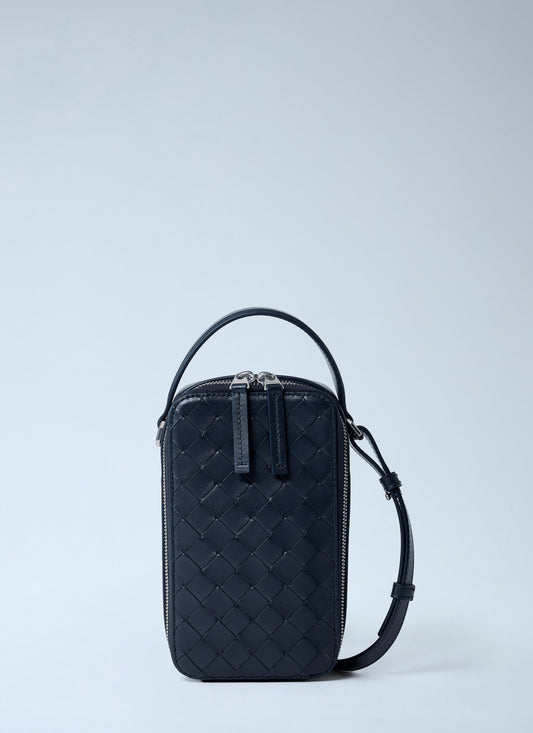 Bottega Veneta Men Getaway Phone Crossbody Bag