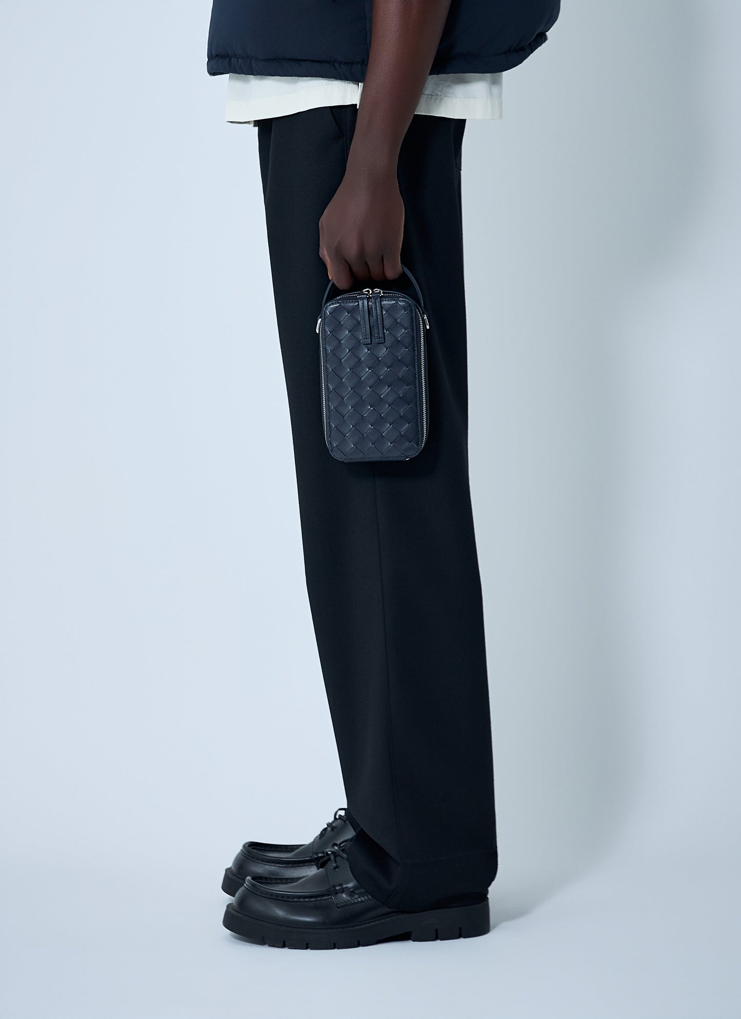 Bottega Veneta Men Getaway Phone Crossbody Bag