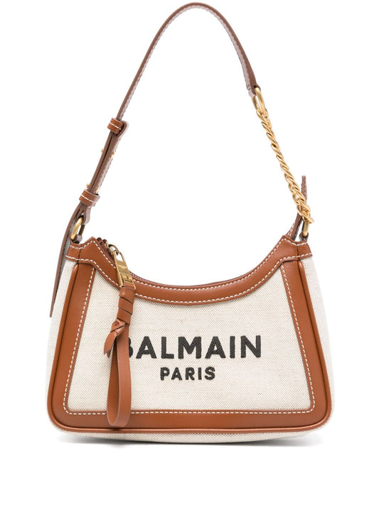 Balmain Women B-Army Canvas Shoulder Bag