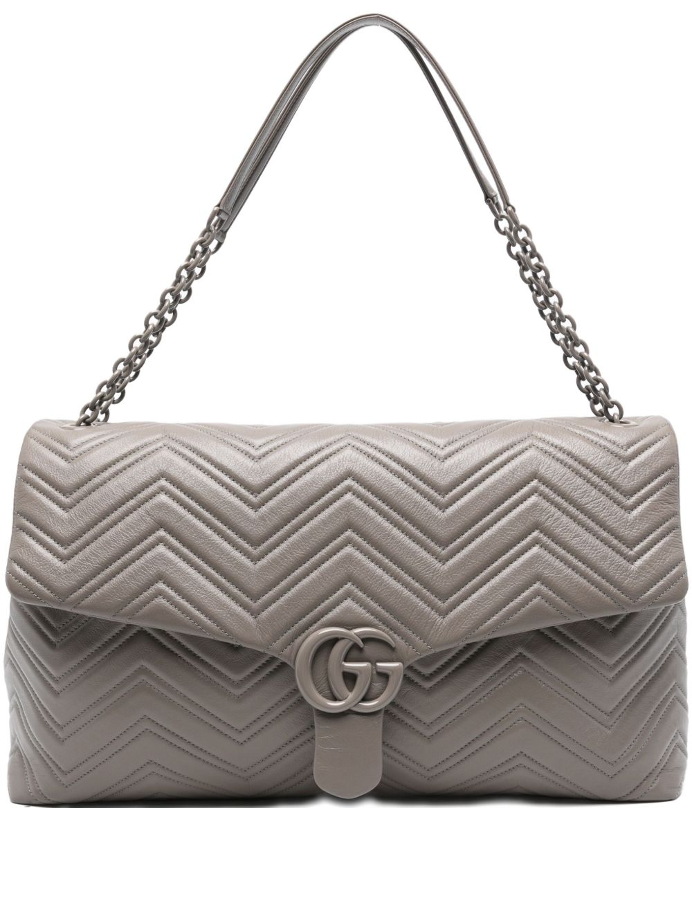 Gucci Women Gg Marmont Maxi Leather Shoulder Bag