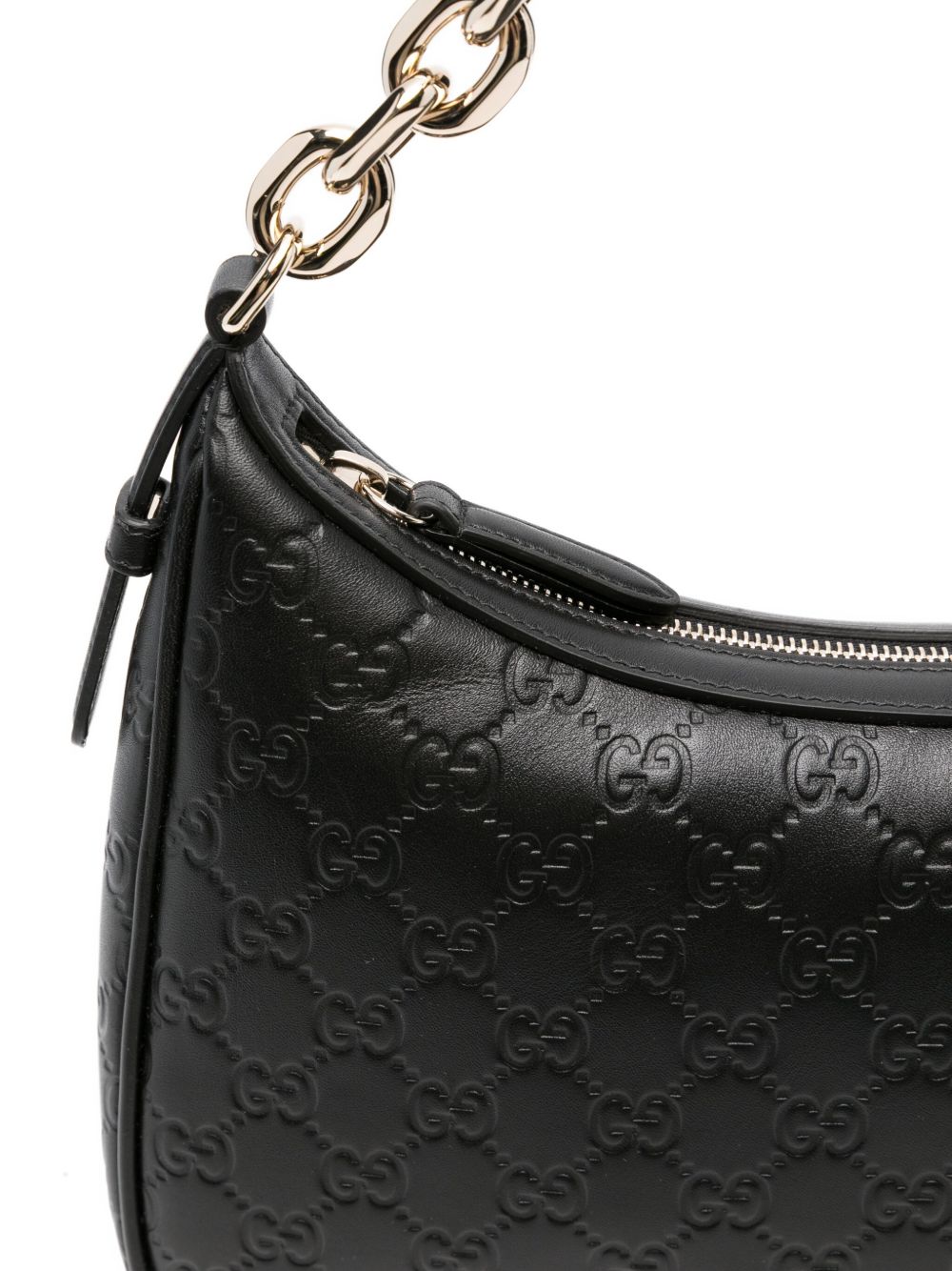 Gucci Women Gg Emblem Large Leather Shoulder Bag
