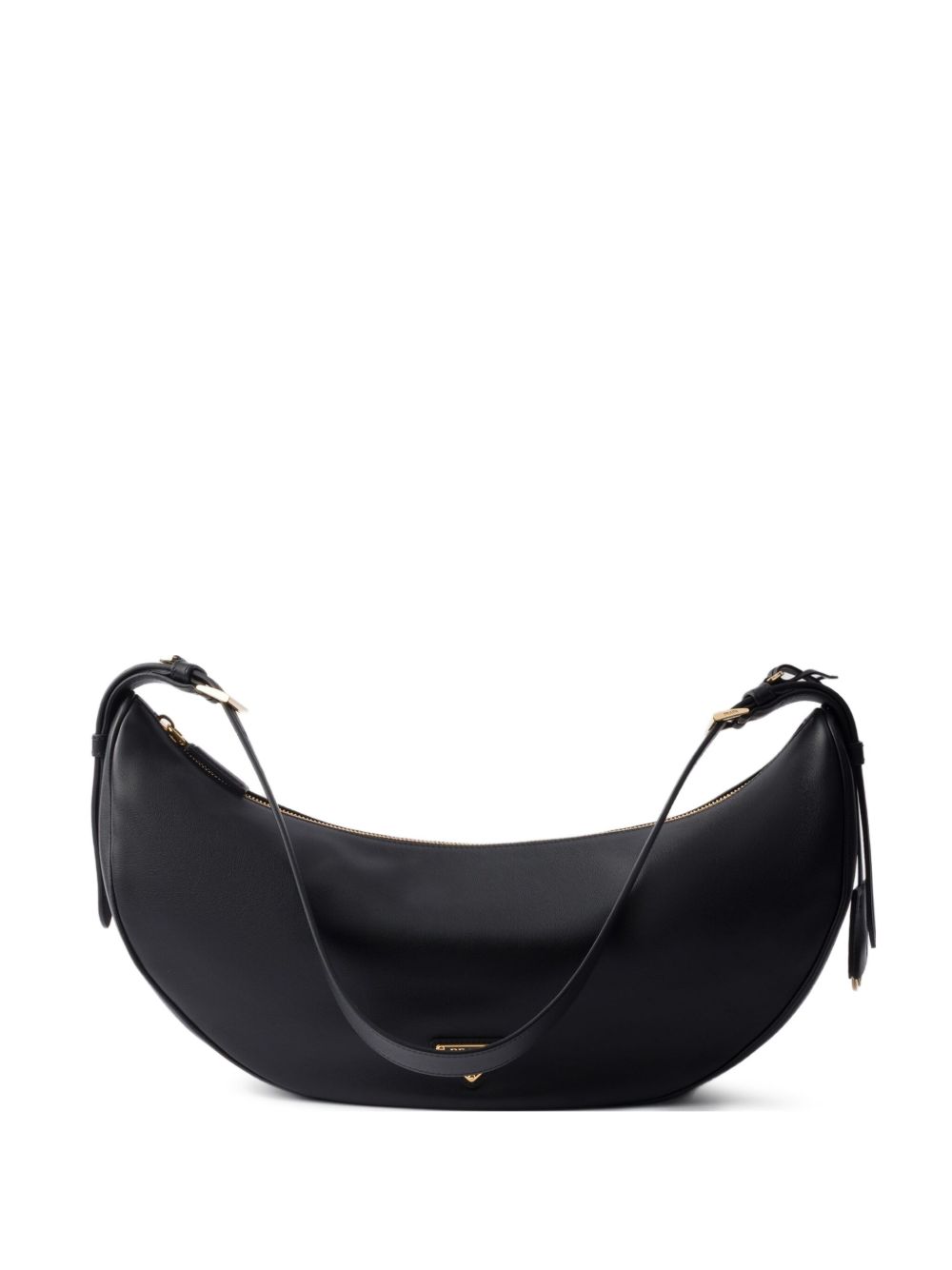 Prada Women Demi-Lune Leather Shoulder Bag
