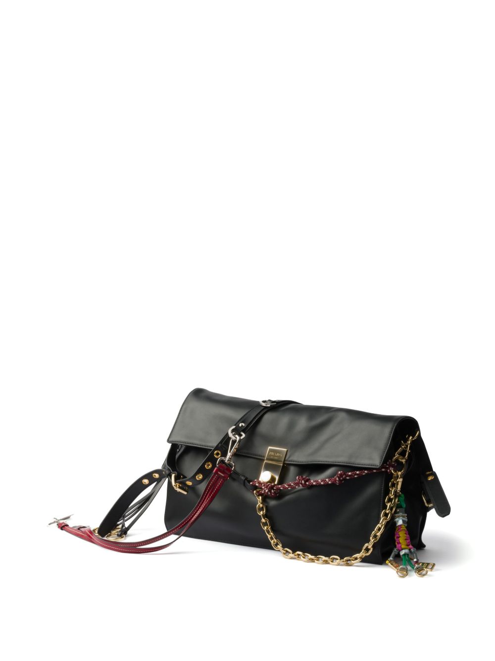 Prada Women Prada Soft Sound Large Leather Shoulder Bag